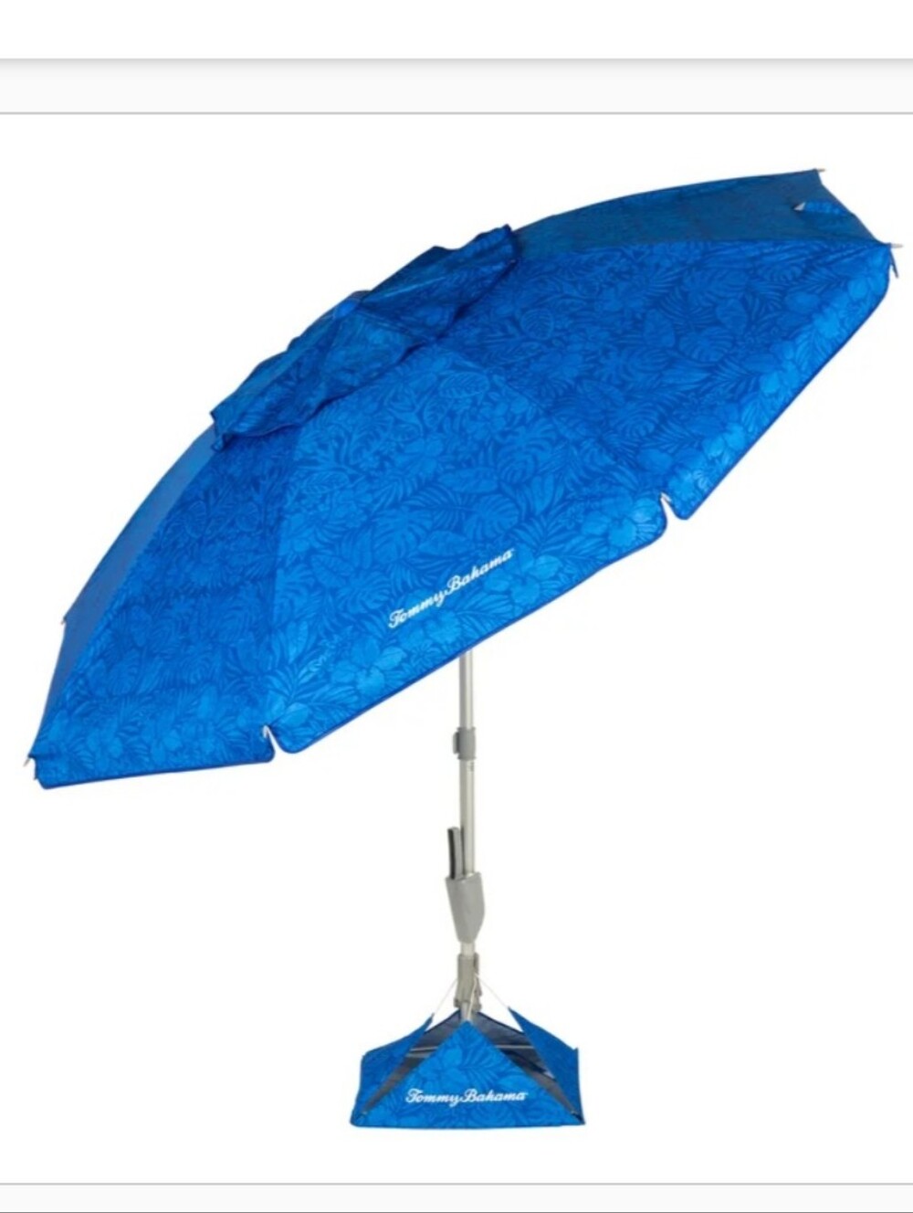 Tommy Bahama UPF 50+ ANCHORX 8’ Beach Umbrella, New